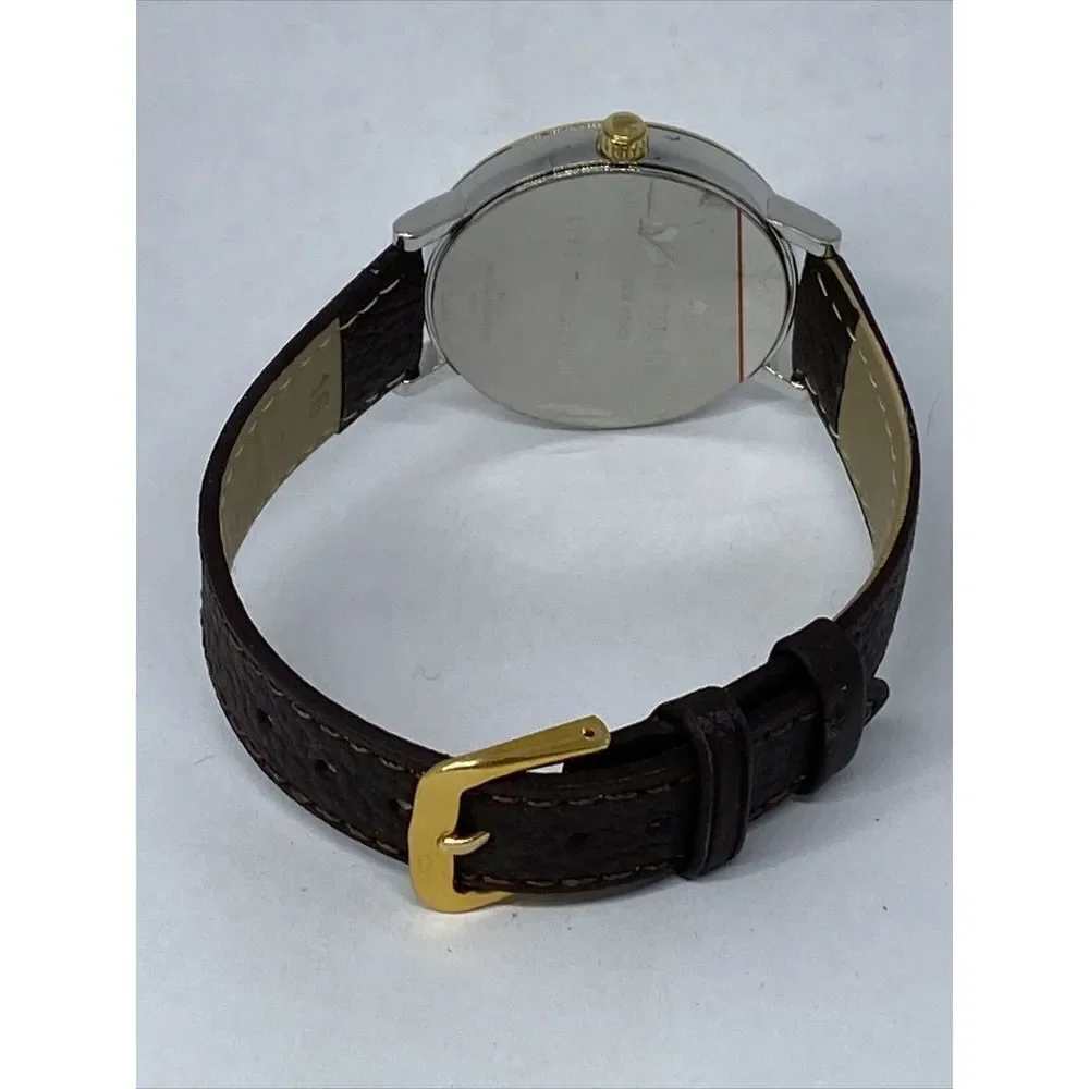 Kate Spade New York 0781 Women Brown Leather White Analog Dial Wrist Watch XX578
